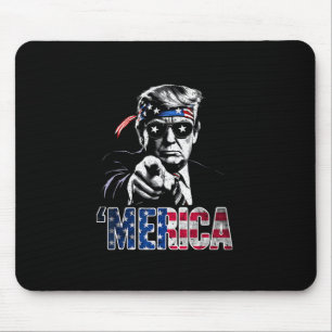 Happy 4th Of July merica Trump American Flag Usa Mouse Mat