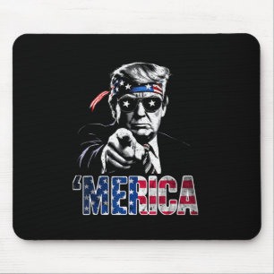 Happy 4th Of July merica Trump American Flag Usa Mouse Mat