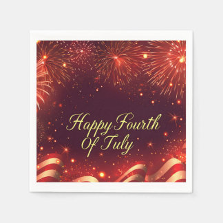 Happy 4th Of July Paper Napkin