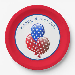 Happy 4th of July Paper Plate