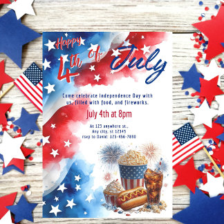 Happy 4th of July Party Invitation