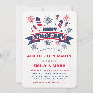 HAPPY 4TH OF JULY - PARTY INVITATION