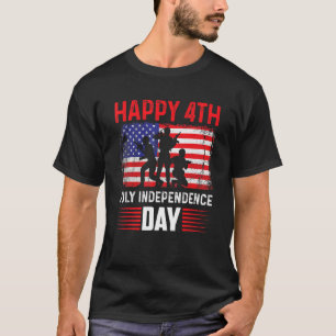 Happy 4th Of July Patriotic America Celebrating Fr T-Shirt