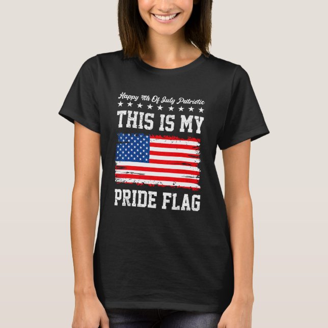 Happy 4th Of July Patriotic American US Flag 4th O T-Shirt (Front)