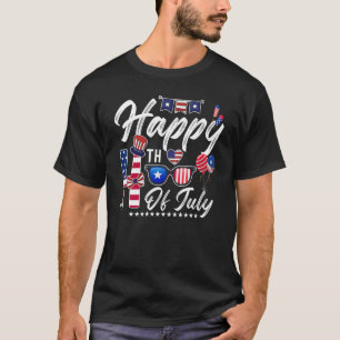 Happy 4th Of July Patriotic American US Flag 4th O T-Shirt