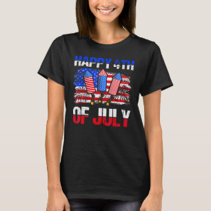 Happy 4th Of July Patriotic American US Flag 4th O T-Shirt