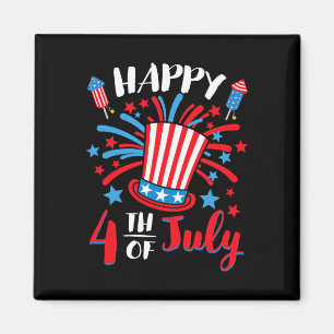 Happy 4th Of July Patriotic American Us Flag Men W Magnet