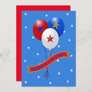 Happy 4th of July Patriotic Balloons Customise