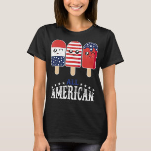 Happy 4th Of July Patriotic Popsicle US Flag 4th O T-Shirt