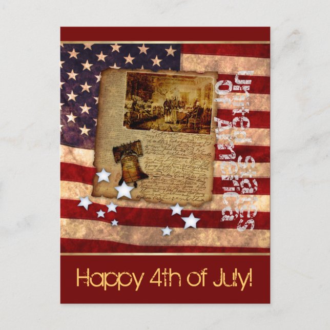 Happy 4th of July Postcard (Front)