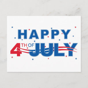 Happy 4th of July Postcard