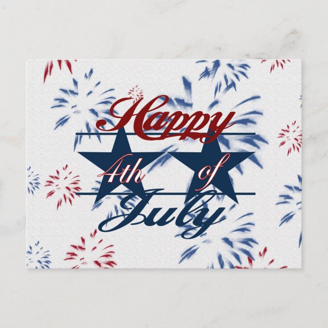 Happy 4th of July Postcard (Front)