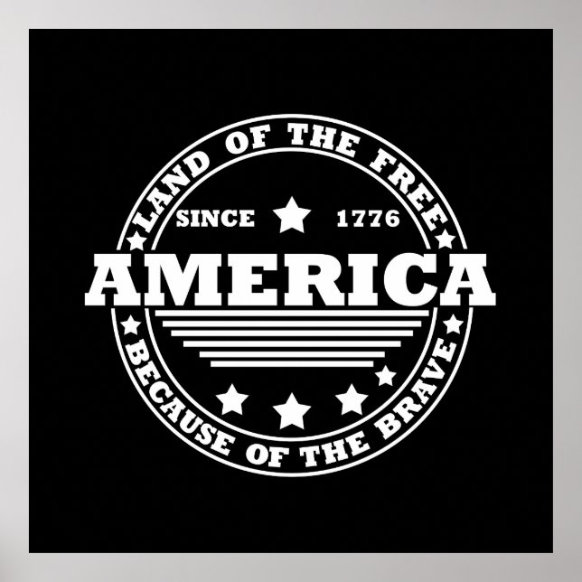 Happy 4th of july poster (Front)