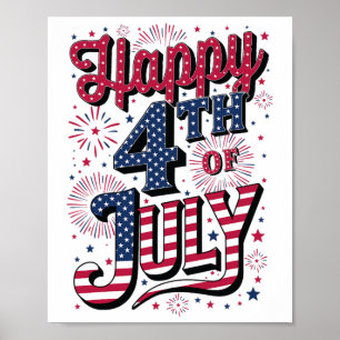 Happy 4th Of July Poster