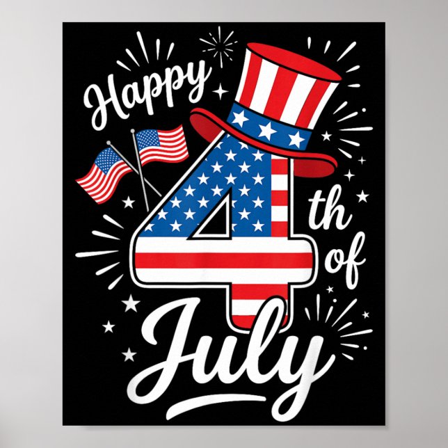 Happy 4th of July Poster (Front)