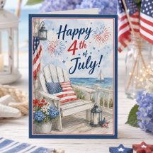 Happy 4th of July Red White Blue Independence Day