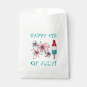 Happy 4th of July Rocket Pop Fireworks USA Favour Bags
