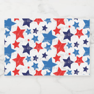 Happy 4th of July  Sparkling Wine Label