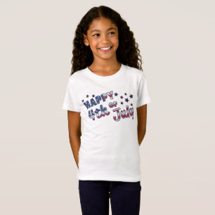 Happy 4th of July-stars & stripes T-Shirt. T-Shirt