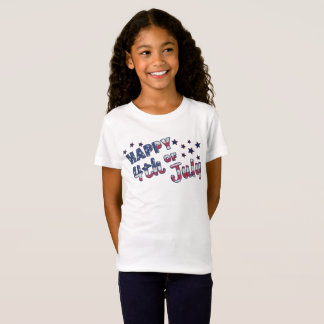 Happy 4th of July-stars & stripes T-Shirt. T-Shirt