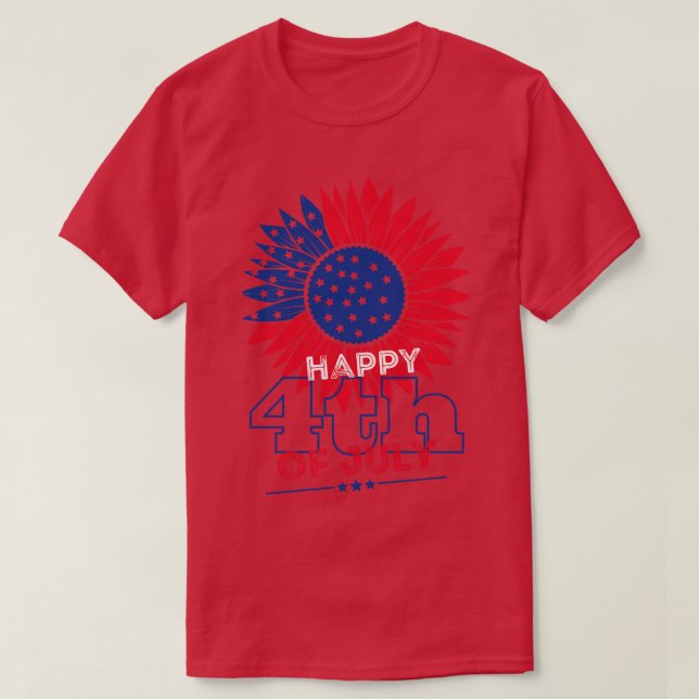 Happy 4th of July T-Shirt (Design Front)
