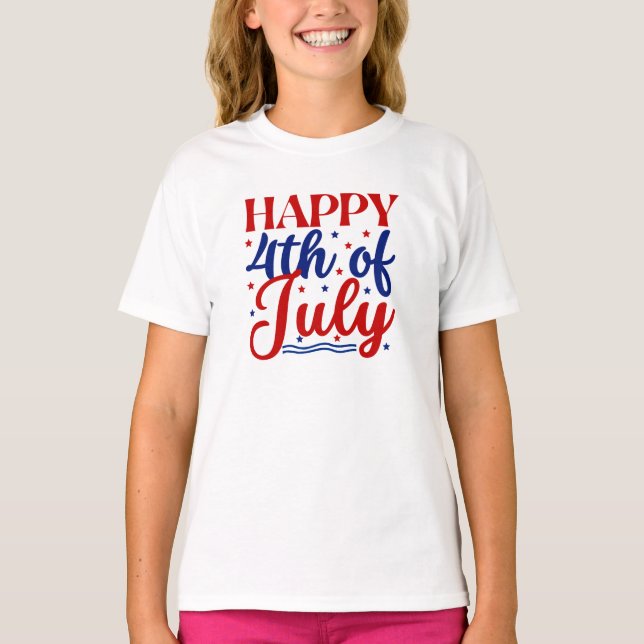 Happy 4Th Of July T-Shirt (Front)