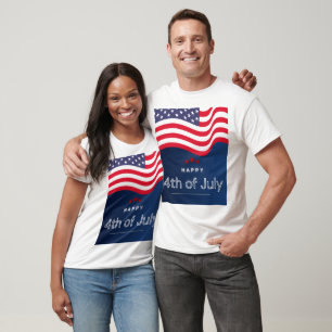 Happy 4th of July T-Shirt Patriotic USA Flag