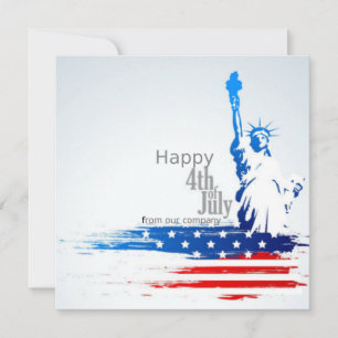 Happy 4th of july thank you card