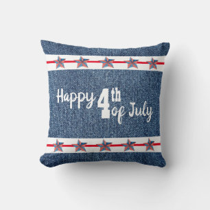Happy 4th Of July Throw Pillow