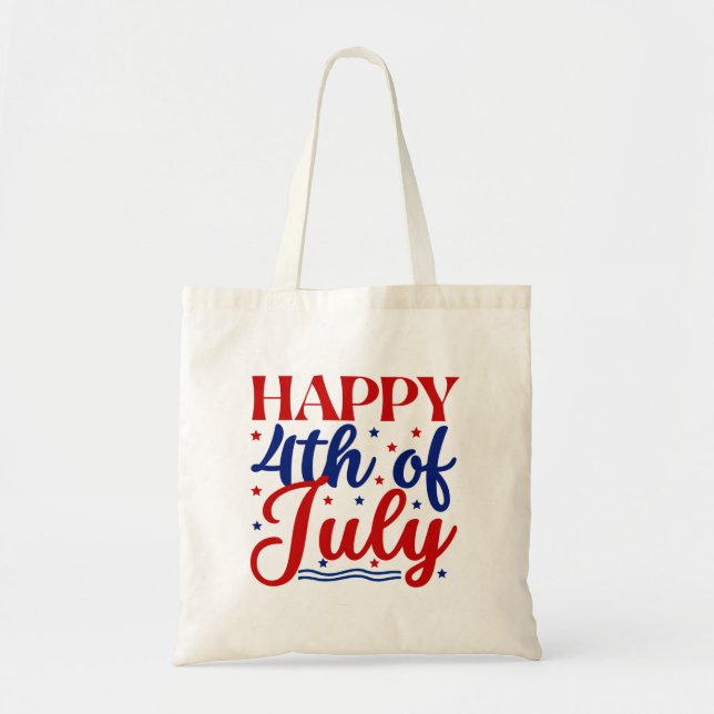 Happy 4Th Of July Tote Bag (Front)
