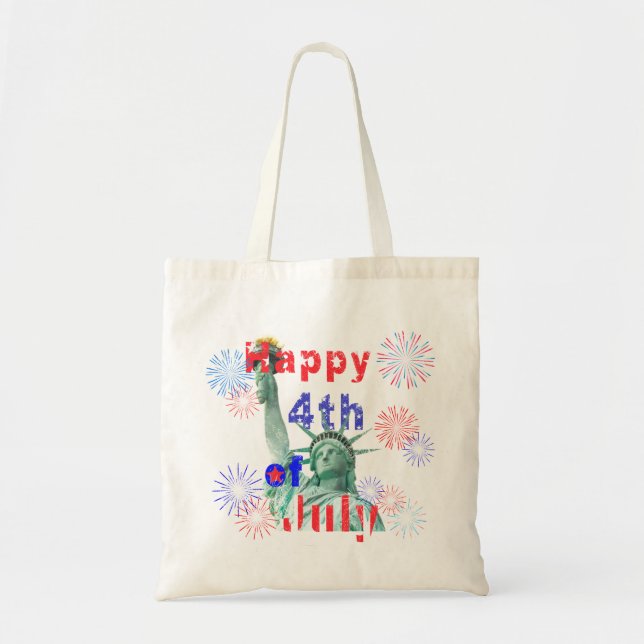 Happy 4th of July Tote Bag (Front)