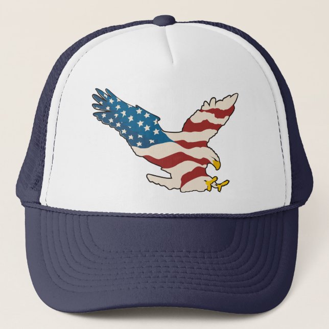 HAPPY 4TH OF JULY TRUCKER HAT (Front)