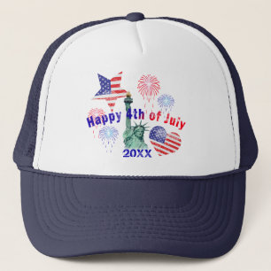 Happy 4th of July Trucker Hat