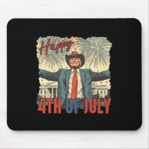 Happy 4th Of July Trump Independence Day Mouse Mat