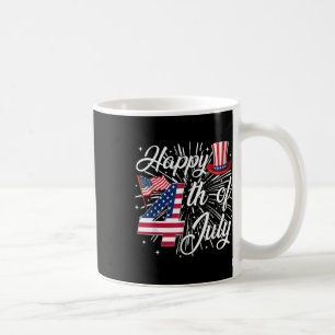 Happy 4th Of July Us Flag American 4th Of July Ind Coffee Mug