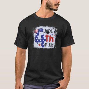 Happy 4th Of July USA American Flag Men Women Kids T-Shirt