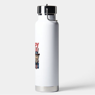 Happy 4th Of July Vintage Patriotic Uncle Shirt_1 Water Bottle