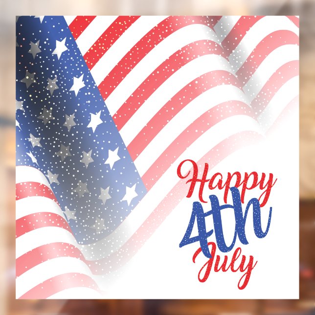 Happy 4th of July  Window Cling (Sheet 2)