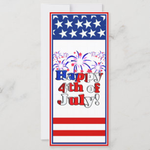 Happy 4th of July with Fireworks