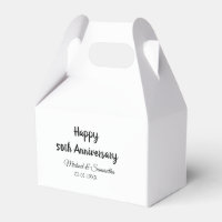 Happy 50th anniversary add couple name date weddin