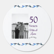 Happy 50th anniversary add couple name date weddin