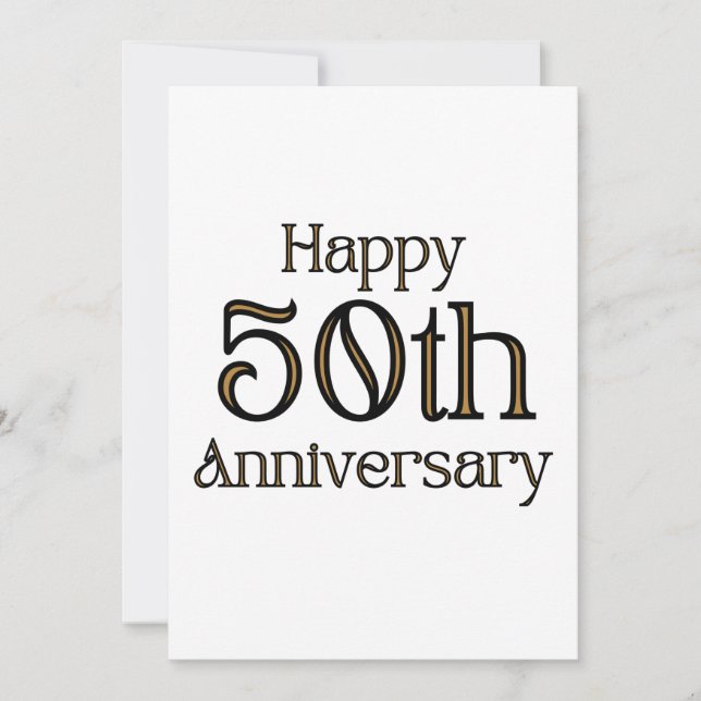 Happy 50th Anniversary Invitation (Front)