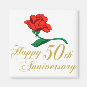 Happy 50th Anniversary Magnet