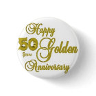 Happy 50th Anniversary Pin