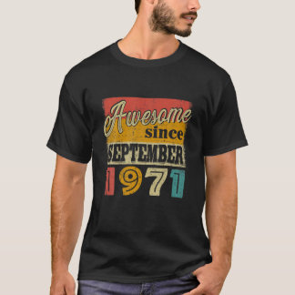 Happy 50Th Birthday 50 Year Old Awesome Since Sept T-Shirt