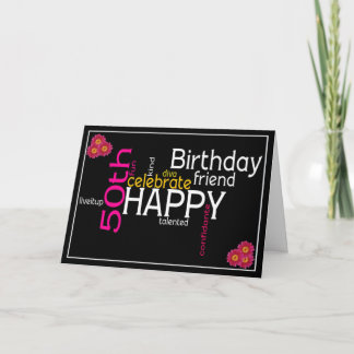 Happy 50th Birthday Card