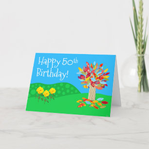 Happy 50th Birthday Card by joimages