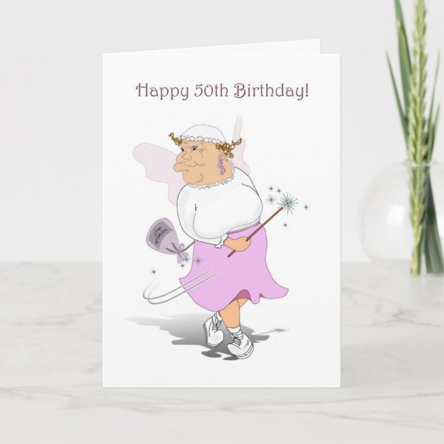 Happy 50th Birthday Card. Card (Front)