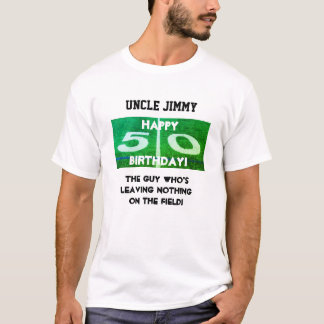 Happy 50th Birthday Football T-Shirt