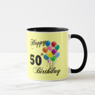 Happy 50th Birthday Gifts and Birthday Apparel Mug
